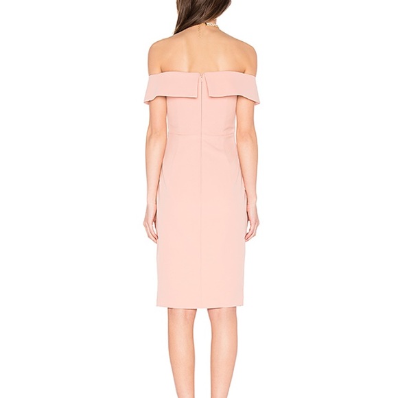 Bardot off the shoulder  blush pink dress - Picture 4 of 8